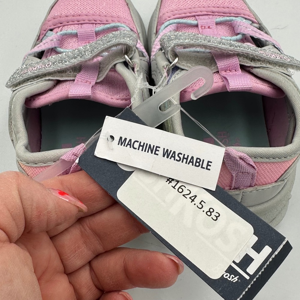 OshKosh B'gosh Toddler Sneakers Sandal Shoes Pink Rainbow Sz 7 M Glitter Easy-on - Picture 9 of 12